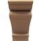 Ekena Millwork 10"W x 30"D x 20"H Classic Mayflower Rough Cedar Woodgrain TimberThane Corbel, Primed Tan CORUR10X30X20MAYRCPR - alternate 2
